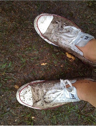 I will not wear my good sneakers in the garden while I am planting. shoes.jpg