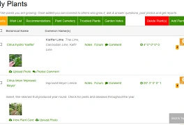 Create Your Personal Plant List!